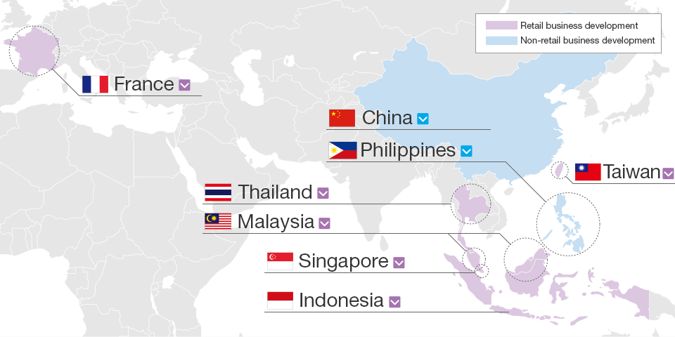 AUTOBACS SEVEN Group Endeavors Abroad